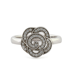 Ti Sento Silver Ring/ 12096ZI-50