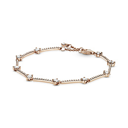 PANDORA Moments 14K Rose Gold Plated Silver Bracelet/ 589217C01-18