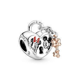 PANDORA Disney 14K Վարդագույն ոսկու պատվածքով Արծաթյա Չարմ/ 780109C01