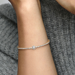 PANDORA Timeless 14K Ոսկեպատ Արծաթյա Թևնոց/ 569416C01-18