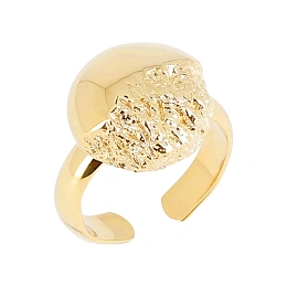 Zag Bijoux 24K Gold Plated Stainless Steel Surgical Ring/ SRL23331-01UNI