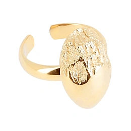 Zag Bijoux 24K Gold Plated Stainless Steel Surgical Ring/ SRL23332-01UNI