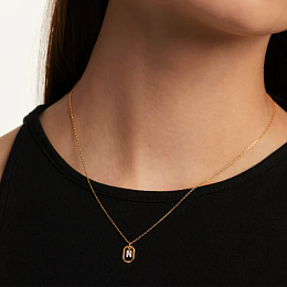 PDPAOLA 14K Gold Plated Silver Necklace/ CO01-525-U