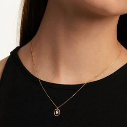 PDPAOLA 14K Gold Plated Silver Necklace/ CO01-525-U