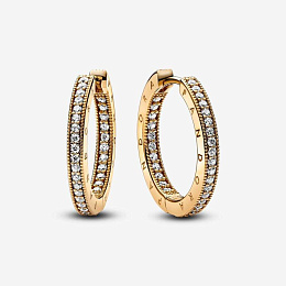 PANDORA Moments 14K Gold Plated Silver Earring/ 262738C01