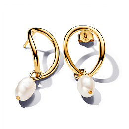 PANDORA Essence 14K Gold Plated Silver Earring/ 263281C01