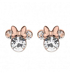 Disney Children's 14K Rose Gold plated Silver Earring/ ES00003PRWL