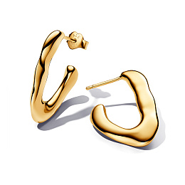 PANDORA Essence 14K Gold Plated Silver Earring/ 263290C00