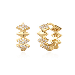 Ania Haie 14K Ոսկեպատ Արծաթյա Ականջօղ/ E061-09G