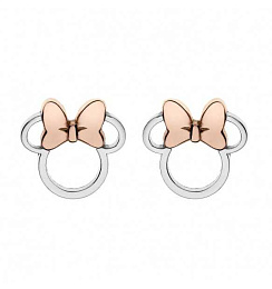 Disney Children's 14K Rose Gold plated Silver Earring/ ES00004TL