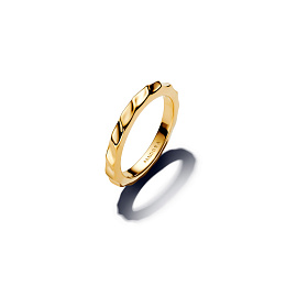 PANDORA ESSENCE 14K Gold Plated Silver Ring/ 163885C00-56