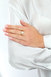 Ania Haie 14K Ոսկեպատ Արծաթյա Մատանի/ R030-04G