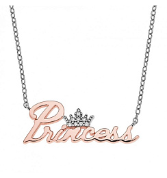 Disney Children's 14K Rose Gold plated Silver Necklace/ NS00038TZWL