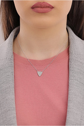 L'atelier Precieux Silver Necklace/ 87319645