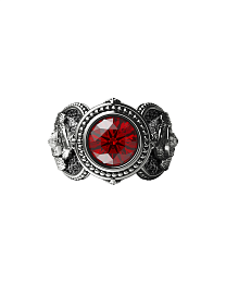 Silver Ring "Khach" / CD0882-red