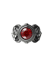 Silver Ring "Khach" / CD0882-red