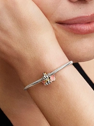 Pandora Disney 14K Gold Plated Silver Charm/ 764023C01