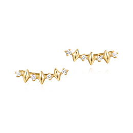 Ania Haie 14K Ոսկեպատ Արծաթյա Քաֆֆ/ E061-04G