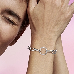 PANDORA Me Silver Bracelet Connector/ 799671C00