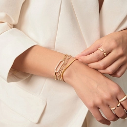 Ania Haie 14K Ոսկեպատ Արծաթյա Մատանի/ R051-01G