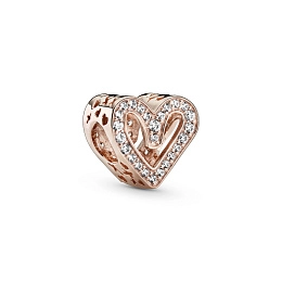 PANDORA Rose 14K Rose Gold Plated Silver Charm/ 788692C01