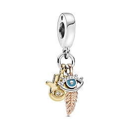 PANDORA Moments 14K Gold Plated Silver Charm/ 768785C01