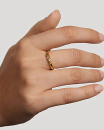 PDPAOLA 18K Gold Plated Silver Ring/ AN01-C10-12