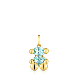 TOUS 18K Gold Plated Silver Pendant/ 1004329400