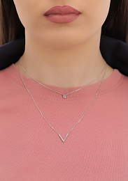 L'atelier Precieux Серебряное Ожерелье/ 87190445