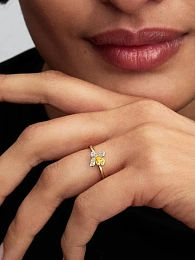 Pandora Timeless 14K Ոսկեպատ Արծաթյա Մատանի/ 164562C01-50