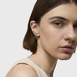 TOUS Արծաթյա Մոնո–ականջօղ 18K Ոսկեպատ /1004212600