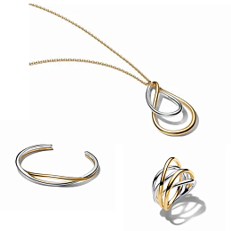 Pandora Essence 14K Gold Plated Set