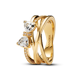 PANDORA Timeless 14K Ոսկեպատ Արծաթյա Մատանի/ 163511C01-56