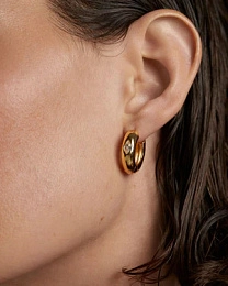 PDPAOLA 18K Gold Plated Silver Earring/ AR01-912-U