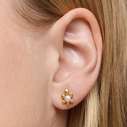 TOUS 18K Gold Plated Silver Earring/ 1004281300