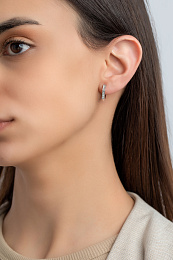 L'atelier Precieux Серебряные Серьги/ 1650110