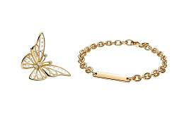 Pandora Moments 14K Gold Plated Set
