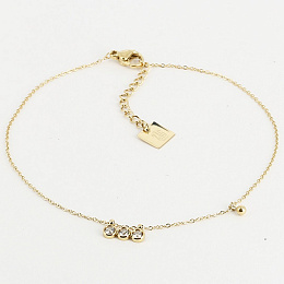Zag Bijoux Ոտքի շղթա/ SAS12175-01WHT