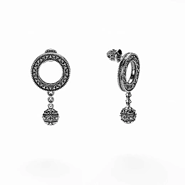 Silver Earring "Hyusken" / CD020