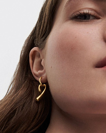 PDPAOLA 18K Gold Plated Silver Earring/ AR01-D27-U