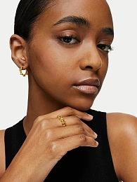 TOUS 18K Gold Plated Silver Ring/ 1004342512