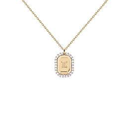 PDPAOLA 18K Ոսկեպատ Արծաթյա Վզնոց / Երկվորյակ / CO01-570-U