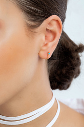 Ania Haie 14K Ոսկեպատ Արծաթյա Ականջօղ/ E033-03G