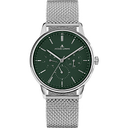 Jacques Lemans Liverpool 1-2091B | Cronografo Uomo 44mm, 20 Bar, Silicio
