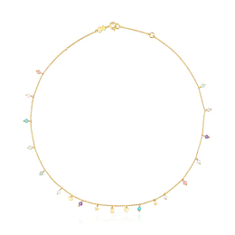 TOUS Серебряное ожерелье с позолотой 18K/018152520