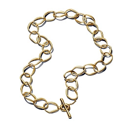 PANDORA ESSENCE 14K Gold Plated Silver Necklace/ 363881C00-45