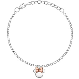 Disney Children's 14K Rose Gold plated Silver Bracelet/ BS00034TL