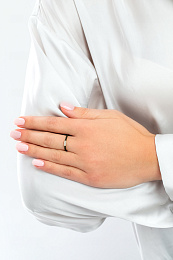 Ania Haie 14K Ոսկեպատ Արծաթյա Մատանի/ R031-01G-G