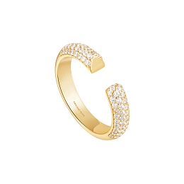 Ania Haie 14K Ոսկեպատ Արծաթյա Մատանի/ R051-01G