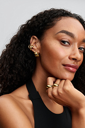 PANDORA ESSENCE 14K позолоченное серебряное кольцо/ 163832C00-52